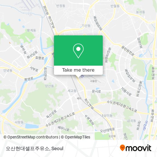 오산현대셀프주유소 map