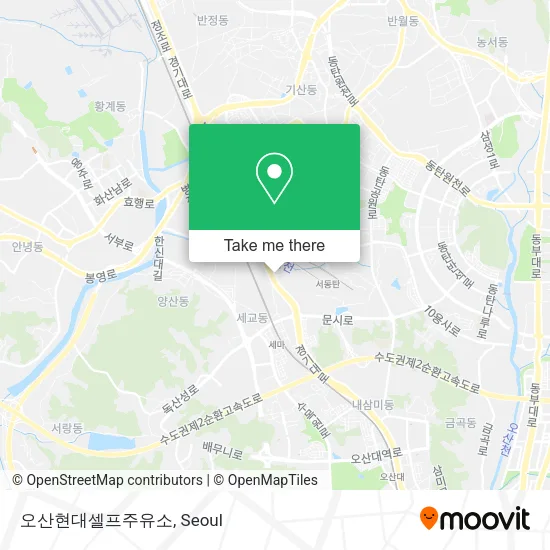 오산현대셀프주유소 map