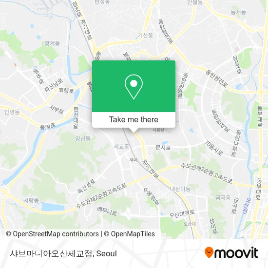 샤브마니아오산세교점 map