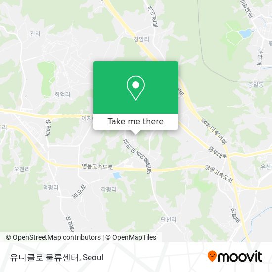 유니클로 물류센터 map