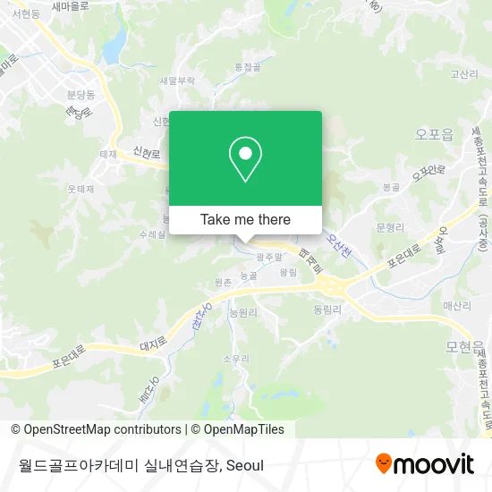 월드골프아카데미 실내연습장 map