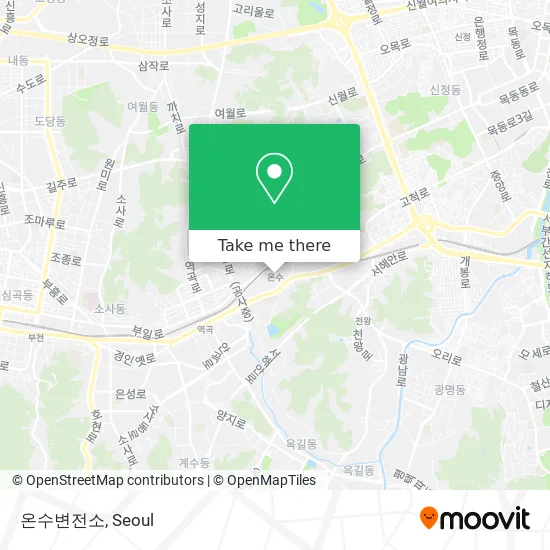 온수변전소 map