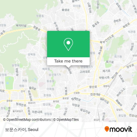 보문스카이 map