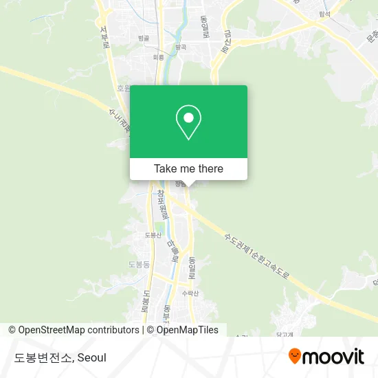 도봉변전소 map