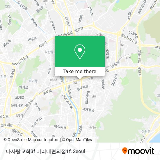 다사랑교회3f          미리네편의점1f map