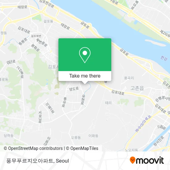 풍무푸르지오아파트 map