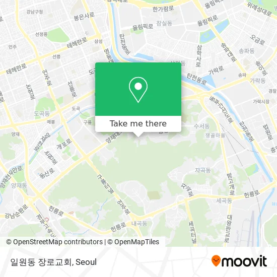 일원동 장로교회 map