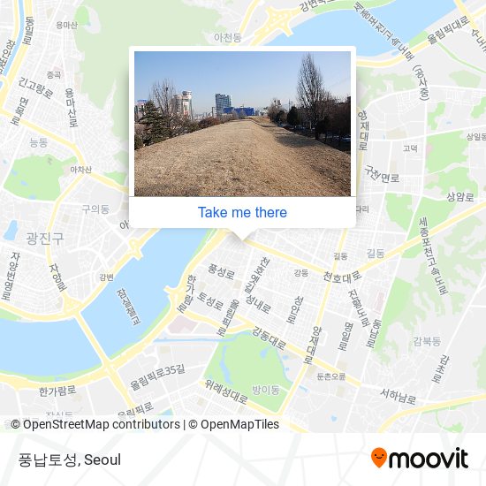 풍납토성 map