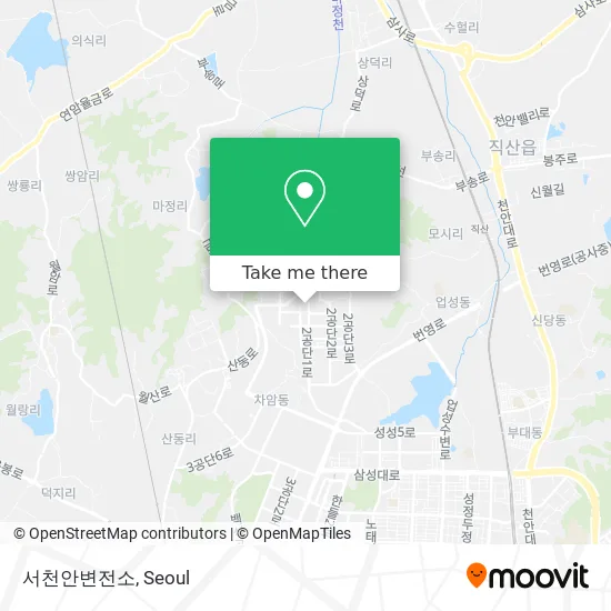 서천안변전소 map