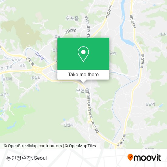 용인정수장 map