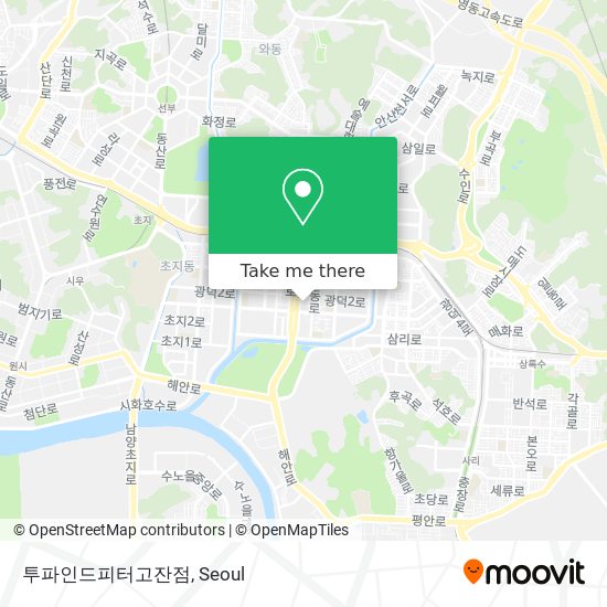 투파인드피터고잔점 map