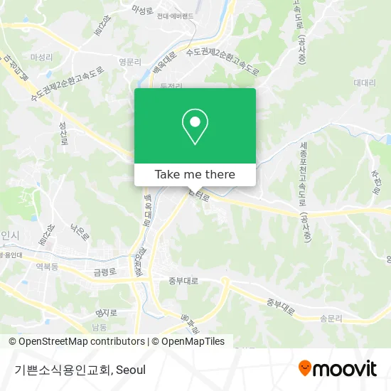 기쁜소식용인교회 map
