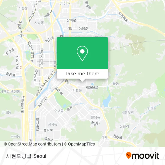 서현모닝빌 map