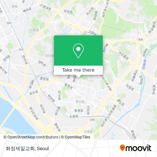 화정제일교회 map