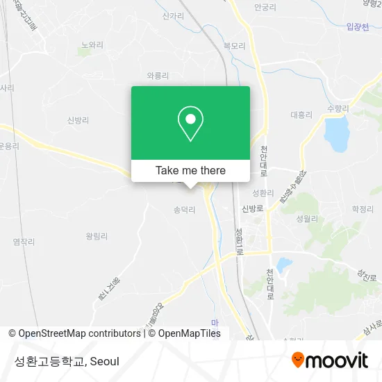 성환고등학교 map