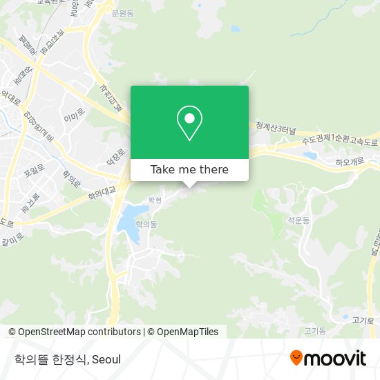 학의뜰 한정식 map