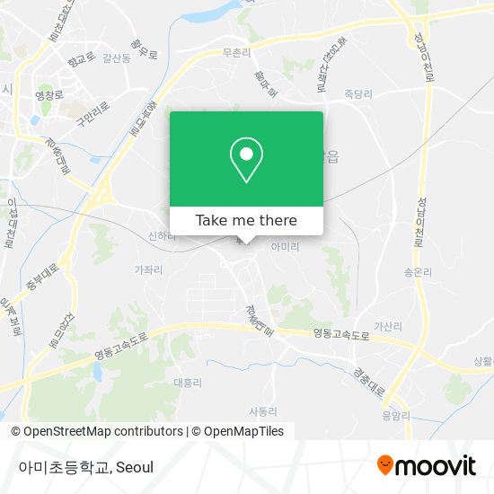 아미초등학교 map