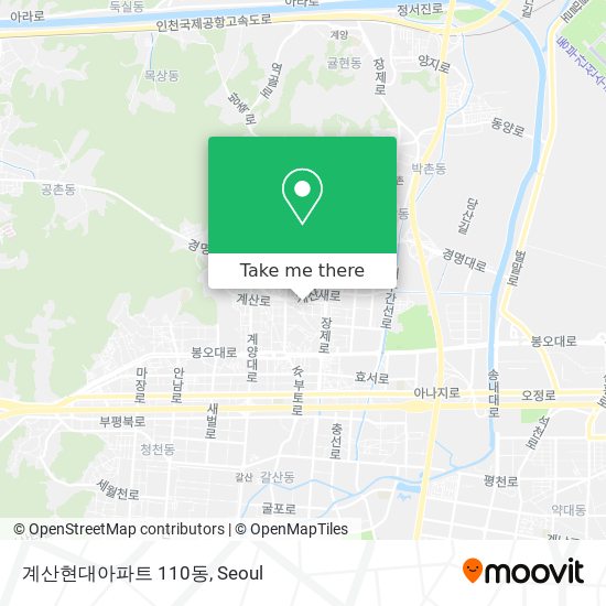 계산현대아파트 110동 map