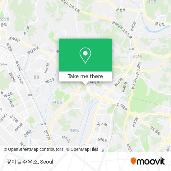 꽃마을주유소 map