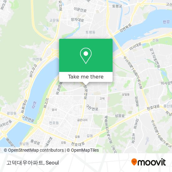 고덕대우아파트 map