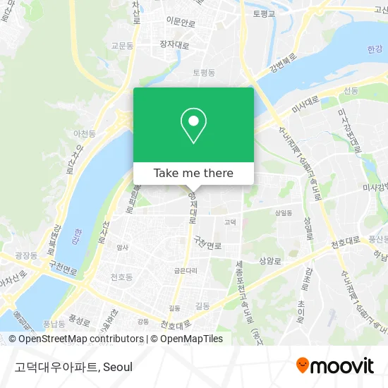 고덕대우아파트 map