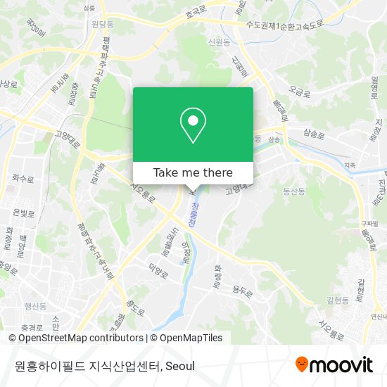 원흥하이필드 지식산업센터 map