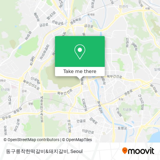 동구릉착한떡갈비&돼지갈비 map