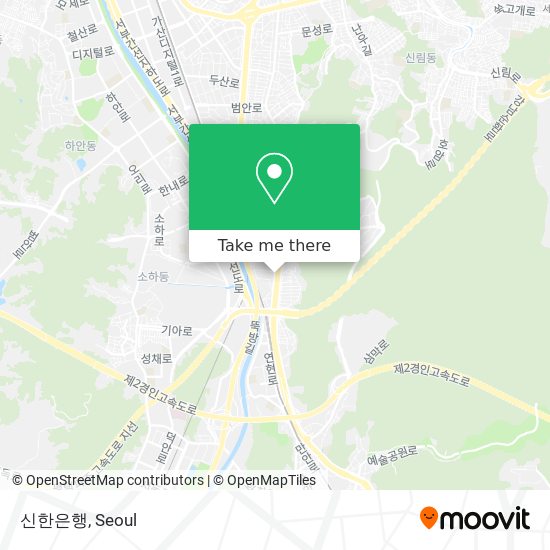 신한은행 map