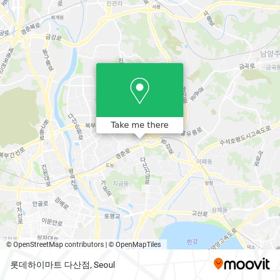 롯데하이마트 다산점 map