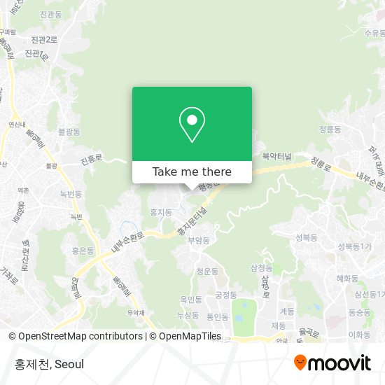홍제천 map