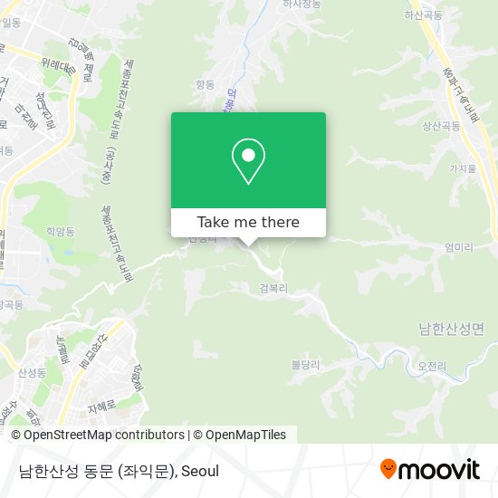 남한산성 동문 (좌익문) map