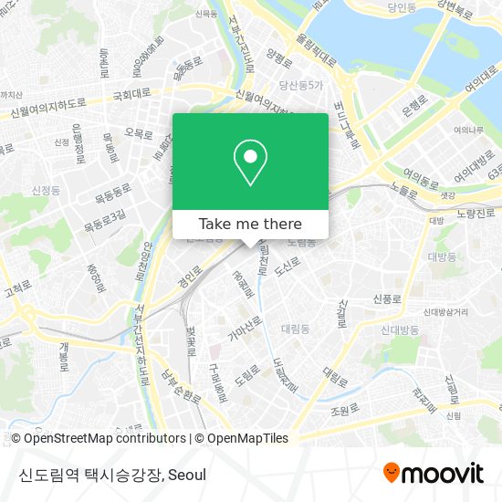 신도림역 택시승강장 map