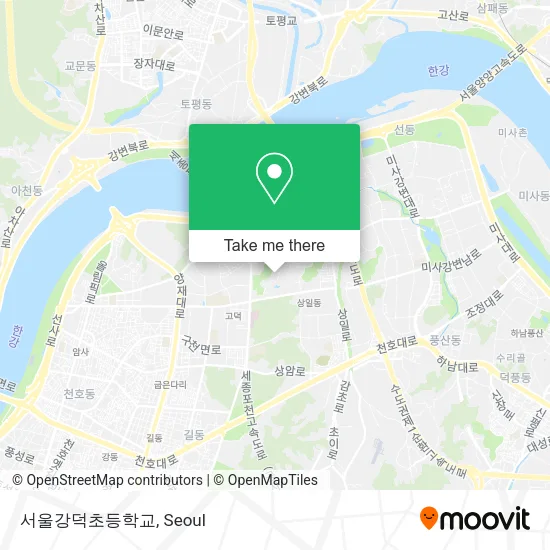 서울강덕초등학교 map