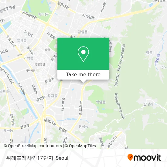 위례포레샤인17단지 map