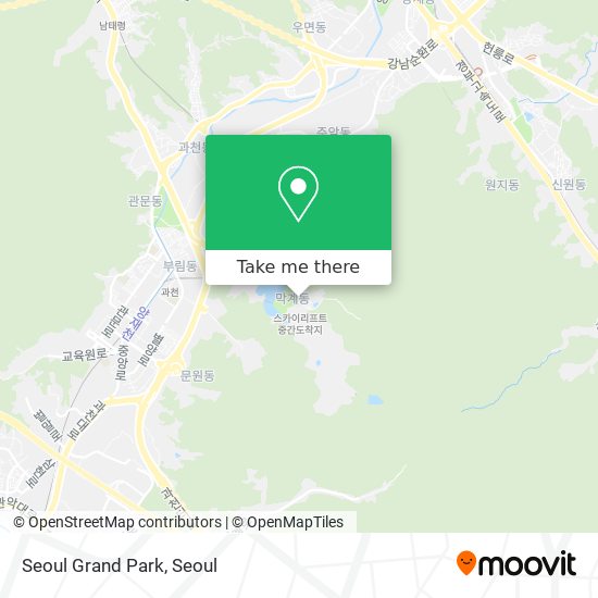 Seoul Grand Park map