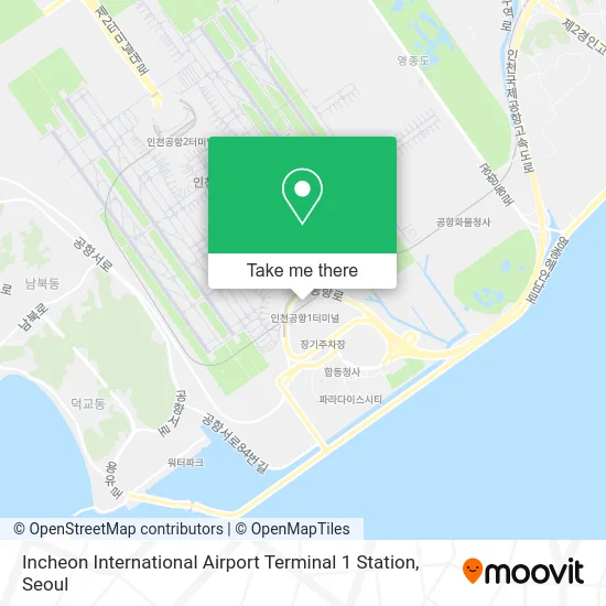 Incheon International Airport Terminal 1 Station map