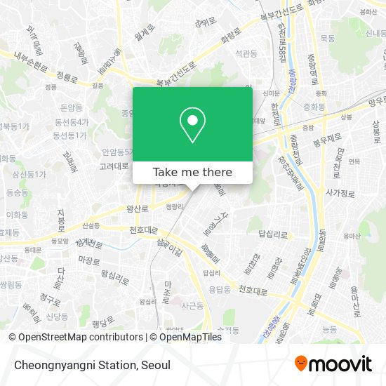 Cheongnyangni Station map