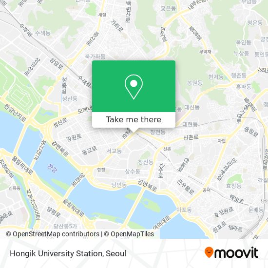 Hongik University Station map