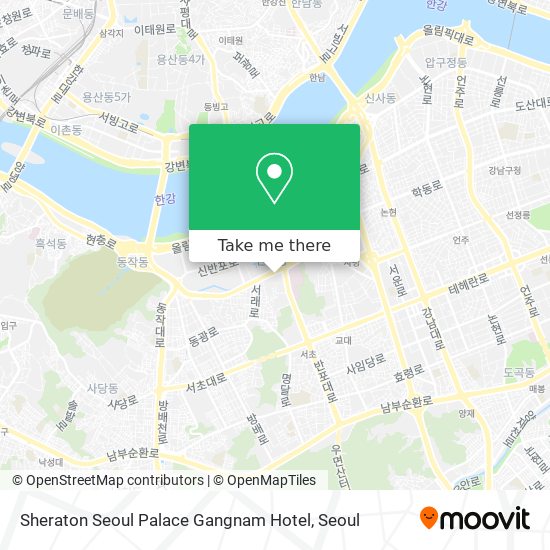 Sheraton Seoul Palace Gangnam Hotel map