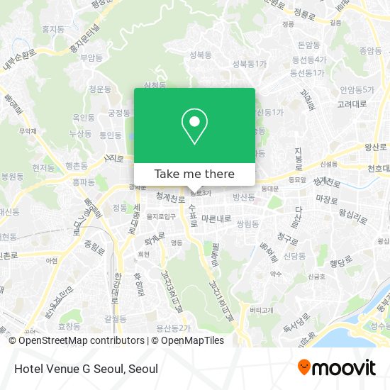 Hotel Venue G Seoul map