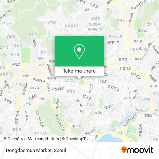 Dongdaemun Market map