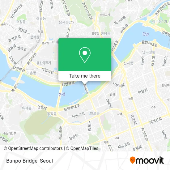 Banpo Bridge map