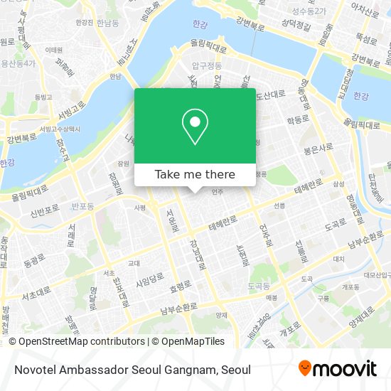Novotel Ambassador Seoul Gangnam map