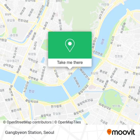 Gangbyeon Station map