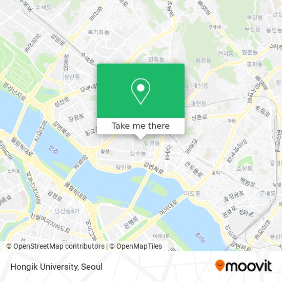 Hongik University map