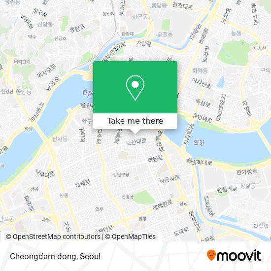 Cheongdam dong map
