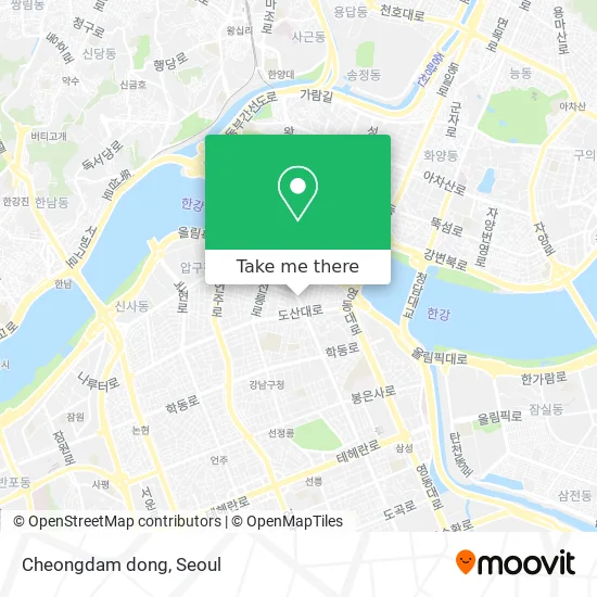 Cheongdam dong map