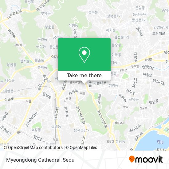 Myeongdong Cathedral map