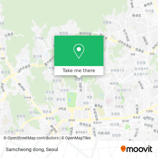 Samcheong dong map