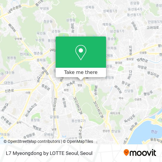 L7 Myeongdong by LOTTE Seoul map